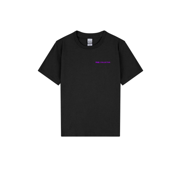 Black front flat lay