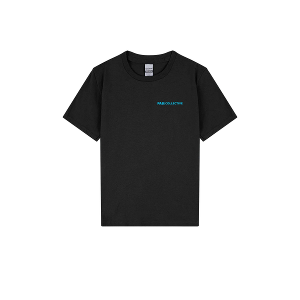 Black front flat lay
