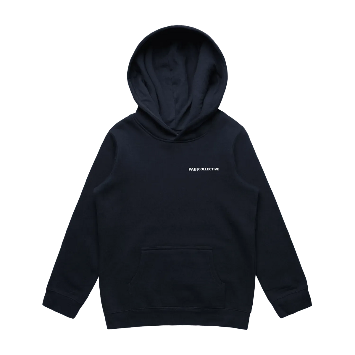 kids PAB Core drop supply hoodie white